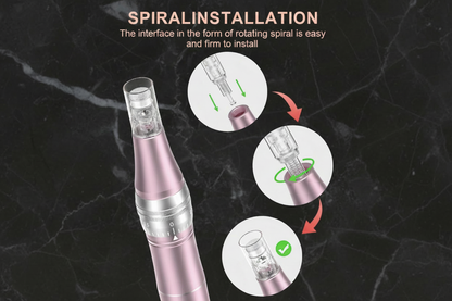 Glowborn Derma MAS Pen - Spiral Installation 2 Steps
